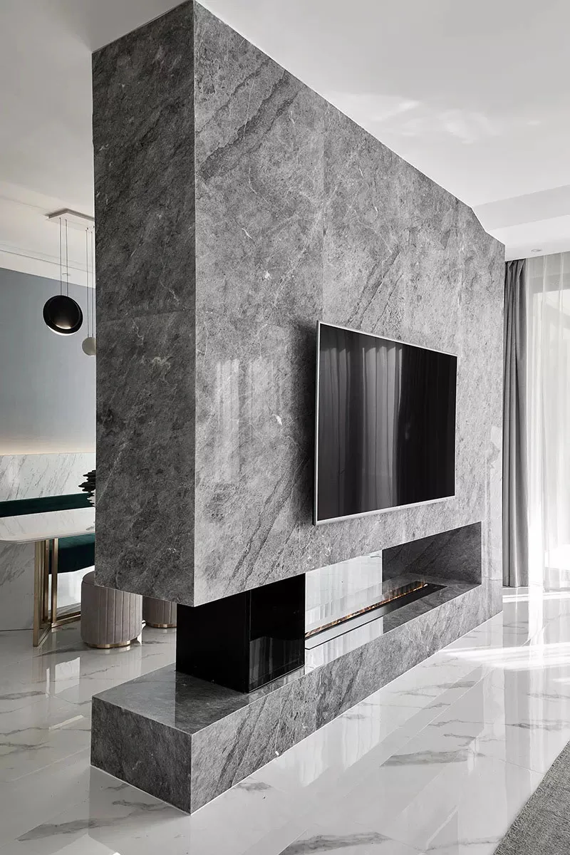 Tundra Grey Marble Wall Cladding Tiles