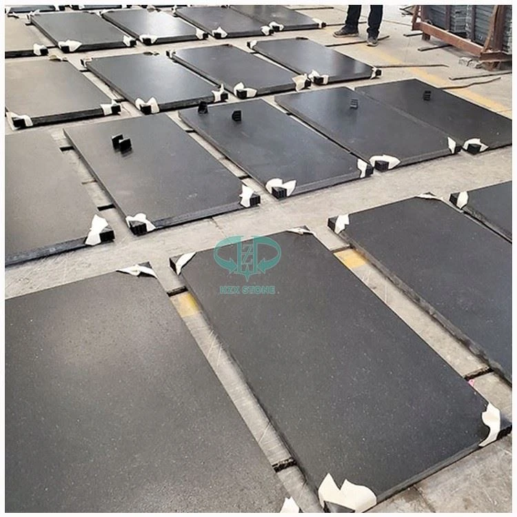 Absolute Black Granite Leathtered Countertops