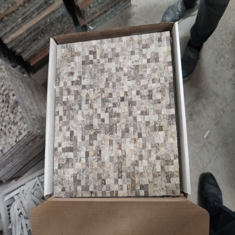 Light Silver travertine floor tile