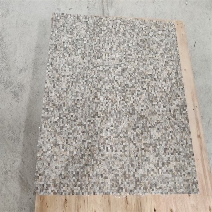Silver grey travertine mosaic